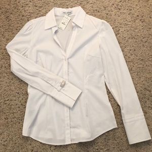 White Express Button Up Shirt